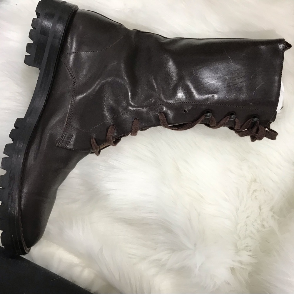 Ann Demeulemeester chocolate combat boots - Picture 6 of 6
